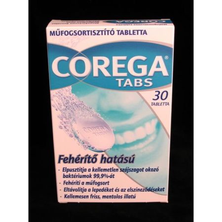 Corega Tabs műfogsortisztító tabletta Denta Weiss 30x