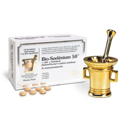 Pharma Nord Bio Szelénium 50 + Cink + vitaminok tabletta – 120 db