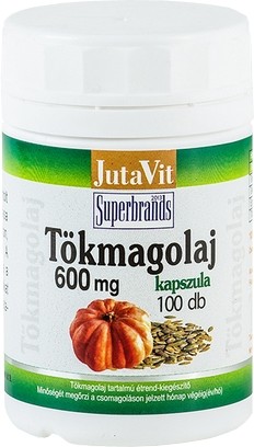 JutaVit tökmagolaj kapszula 600 mg 100x