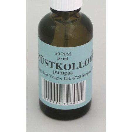 Ezüstkolloid 20PPM pumpás 50 ml